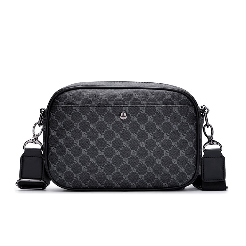 Bolsa Masculina Xadrez Impermeável Multifuncional – Compacta, Estilosa e Antifurto