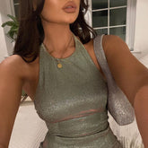 Vestido de Festa Sexy Halter