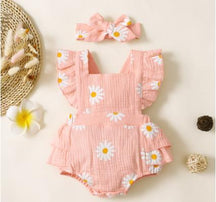 Conjunto Macacão Estampa de Margaridas: Conforto e Estilo para Seu Bebê